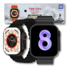 Relogio Smartwatch T800 Ultra Preto Nfc Tela Infinita Andoid Ios