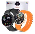 Relógio Smartwatch Ultra Se Mini 41mm Série 10 Amoled Microwear Chamadas e Rede Social Rose/Dourado