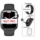 Relogio Smartwatch W27 PRO SÉRIE 7 Carregamento por Indução (NFC) Com Duas Pulseiras Case e Pelicula