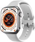 Relógio Smartwatch W28 Pro Série 8 Branco Booglee