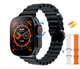 Relogio Smartwatch W68 Ultra Max Faz Recebe Chamadas Baixa Foto + Mostradores Nfc Gps