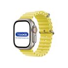 Relógio Smartwatch Yookie T800 Ultra 49 Mm Com Bluetooth Amarelo Dourado