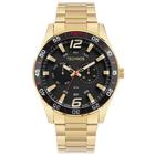 Relógio Technos Esportivo Racer Com Calendário Dia Da Semana Resistente a Água 50 Metros Masculino Dourado - 6P25BX/1P