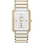 Relógio TECHNOS feminino branco dourado cerâmica GN10AX/4B