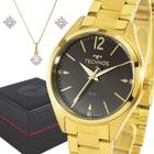 Relógio Technos Feminino Dourado com 1 ano de garantia original - Lebrave