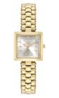 Relogio Technos feminino dourado prata pequeno mini quadrado luxo cravejado pedrinhas sofisticado moderno 2035MXHS/1K