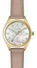 Relogio Technos feminino dourado social classico pulseira de couro 2036MSB/0B