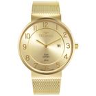 Relógio TECHNOS Slim safira masculino dourado GM15AO/1K