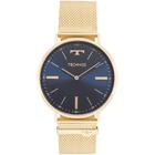 Relógio Technos Slim Safira Unisex 2025LTKS-4A Dourado