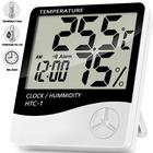 Relógio Temperatura Umidade Termo-higrômetro Digital Led