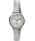 Relógio Timex Easy Reader Classic, estojo de 25 mm, mostrador branco, feminino