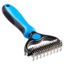 Removedor De Pelos Rasqueadeira Profissional Escova Dupla 26 Dentes Pet Rake Desembolador Caes Cachorro Gatos - MarEdy