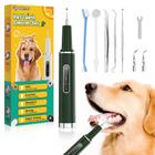 Removedor de placa bacteriana para cães Opdent Pet, limpador de dentes ultrassônico, verde