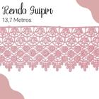 Renda Guipír Salmão - Rolo Com 13,7 Metros - Chl185 - Nybc