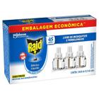 Repelente Elétrico Líquido Raid Eucalipto 45 Noites 32,9ml 3 refis