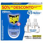 Repelente Elétrico Líquido Raid Refil Regular 2 unidades 32,9 ml cada-Baixo consumo de energia