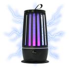 Repelente Mini Armadilha Eletrica Mata Mosquitos Pernilongos Silencioso Abajur Led UV USB Cor:Preto