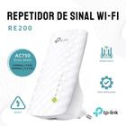 Repetidor Sinal Wi-fi Tp-link Re200 Ac750 Dual Band 2.4/5ghz Cor Branco 110v/220v - TPLINK