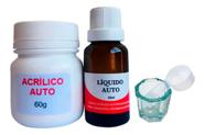 Resina Acrílica Autopolimerizavel 60gr + 20ml