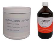 Resina Acrílica Autopolimerizável Pó + Liquido 450gr + 500ml