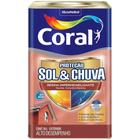 Resina Impermeabilizante de Proteção Contra Sol e Chuva Vermelho Óxido 18 Litros - CORAL - Tintas Coral