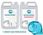 Resinas Epóxi 1KG + Corante Aqua Translucido AG