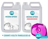 Resinas Epóxi 1KG + Corante Violeta Transparente AG