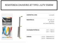 Resistencia chuveiro jet tipo l 127v 5500w lj0155 - pratimix