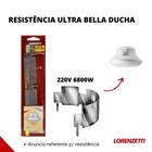 Resistência Lorenzetti Bella Ducha Ultra 4t 6800w 220v