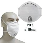 Respirador PFF2-S Branco Tipo Concha Kit com 10 Unidades M1200BR DELTA PLUS