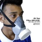 Respirador Semifacial Com Filtro Air San Filtro 400 A1B1 - AIRSAFETY