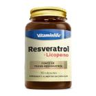 Resveratrol + Licopeno 30 Capsulas Vitamin Life Sem Sabor 30