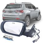 Retrovisor Lateral Esquerdo Motorista Jeep Compass Limited Longitude 2017 2018 2019 2020 2021 2022 Elétrico com Seta Original