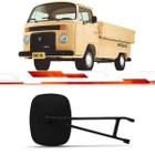 Retrovisor ld kombi e pickup preto com espelho