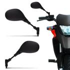 Retrovisor Moto Modelo XT660 Rosca Universal Preto Haste Em Aço Par - AWA