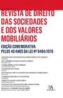 Revista de direito das sociedades e dos valores mobiliarios - ediçao comemorativa