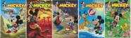 Revista em Quadrinhos Mickey Kit com 5 Revistas