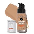 Revlon ColorStay Liquid Foundation Maquiagem para Combinação/Pele Oleosa SPF 15, Cobertura Longwear Média-Completa com Acabamento Fosco, Castanha (270), 1,0 oz