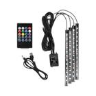 RGB LED Strip Car Interior Luzes Ambiente 8 Cores off Road 4x4 SUV Acessórios Para Automóveis