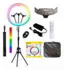 Ring Light 18 Polegadas 46Cm Forte Rgb Profissional Tripé 2M - Bmax