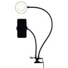 Ring Light E Suporte Para Celular Targa 2 Em 1 Usb - Preto