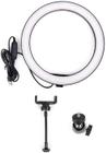 Ring Light Iluminador Led Profissional 26cm Tripé 210cm Branco-frio Preto - Cemtech