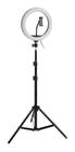 Ring light iluminador live video foto 26cm 10" tripé 1,5m
