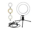 Ring Light Iluminador Luz Led Selfie Tripé Mesa - JK