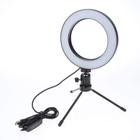 Ring Light Mesa Iluminador 6 Tripé 16Cm Suporte Celular