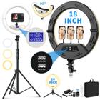 Ring Light PolyPower 18 Polegadas com Suporte para iPhone e 2 Portas USB