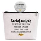 Ringshine Social Worker Gifts for Women, Social Worker Appreciation Gifts, Retirement Social Work Volunteer Gift, You Matter More Than You Think, Bolsa de Maquiagem (Y131)