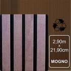 Ripado Externo Mogno de Madeira Ecológica 2,90m x 21,90cm - cada barra equivale a 0,63m - FORMACO DECOR