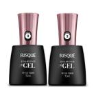 Risque Diamond Gel Top Coat Fixador 9,5mL Com 2 Unidades