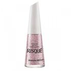 Risqué Esmalte Efeito Glitter Granulado Rosé 8Ml